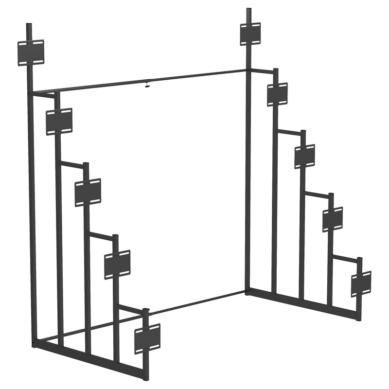 Duarto 5-tier Headboard Display Rack Black - Town Of Bargains Furniture - NY