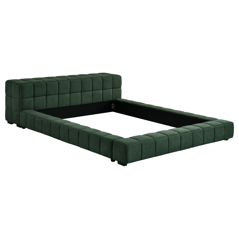 Trinity California King, E.king, Queen, & Full Bed Green & Light Taupe - Town Of Bargains Furniture - NY