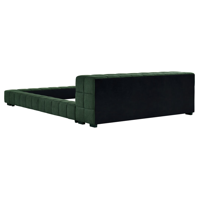 Trinity California King, E.king, Queen, & Full Bed Green & Light Taupe - Town Of Bargains Furniture - NY