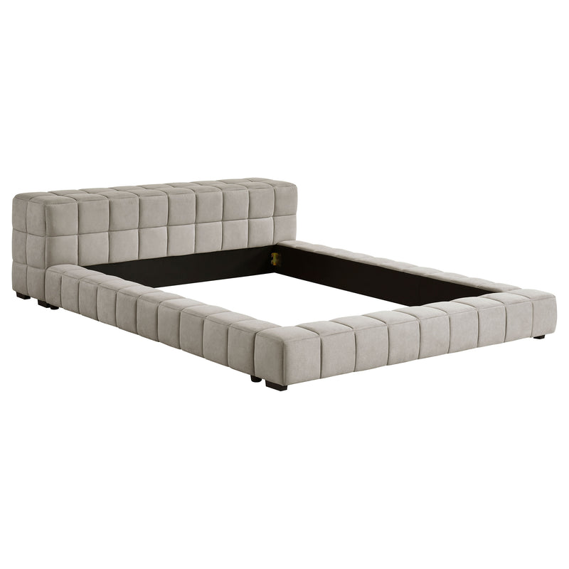 Trinity California King, E.king, Queen, & Full Bed Green & Light Taupe - Town Of Bargains Furniture - NY