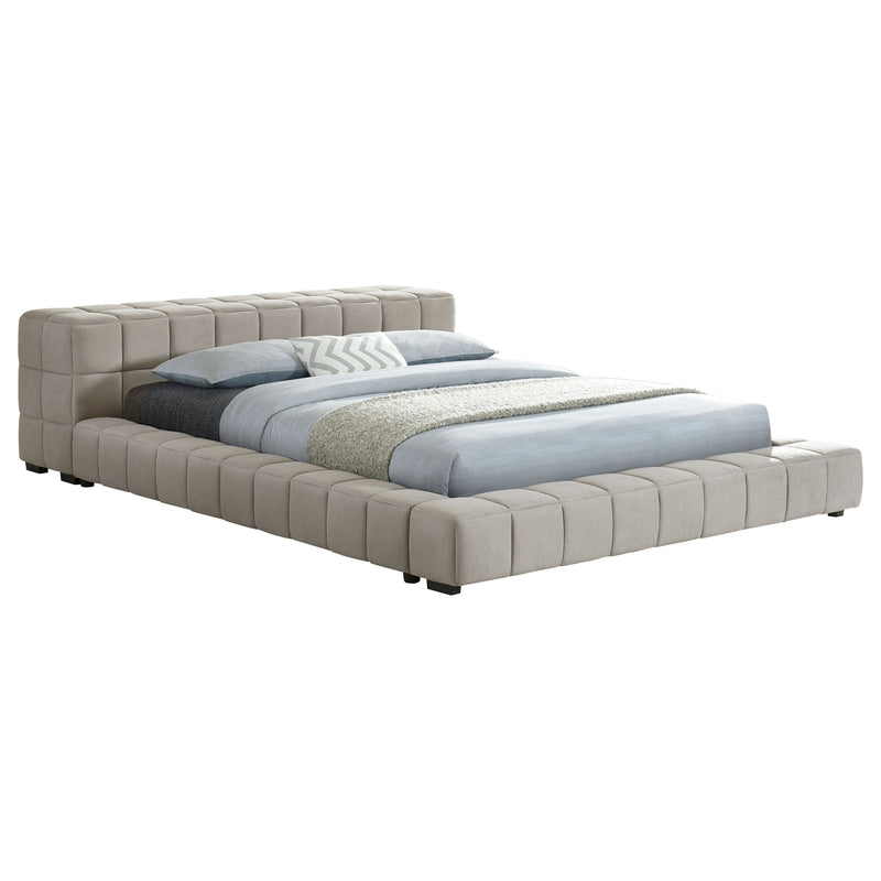 Trinity California King, E.king, Queen, & Full Bed Green & Light Taupe - Town Of Bargains Furniture - NY