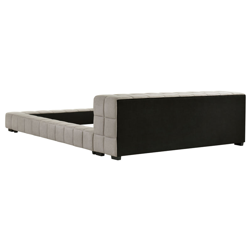 Trinity California King, E.king, Queen, & Full Bed Green & Light Taupe - Town Of Bargains Furniture - NY
