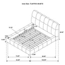 Nollet Panel Platform Bed