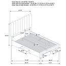 Wheatland Panel Platform Storage Bed
