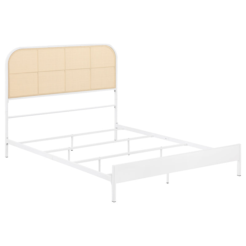 Amherst Eastern King, Queen, Full, & Twin Bed White & Black - Town Of Bargains Furniture - NY