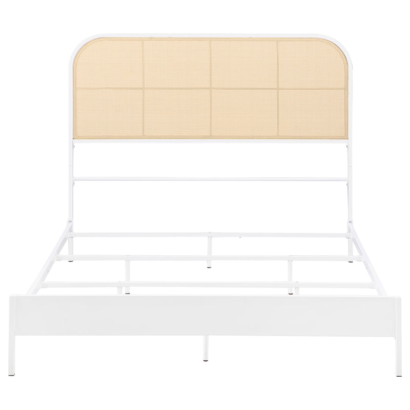 Amherst Eastern King, Queen, Full, & Twin Bed White & Black - Town Of Bargains Furniture - NY