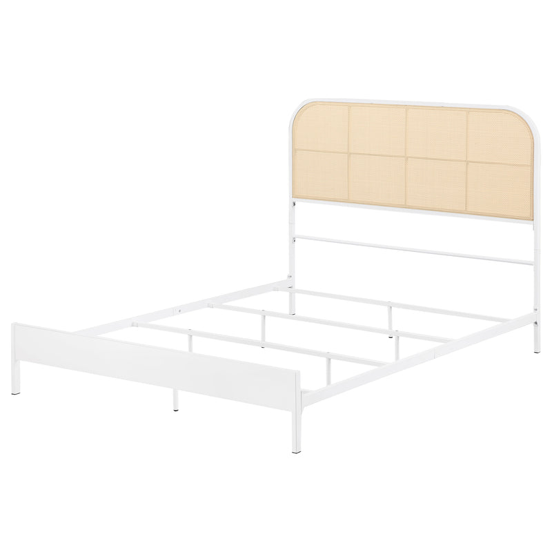 Amherst Eastern King, Queen, Full, & Twin Bed White & Black - Town Of Bargains Furniture - NY