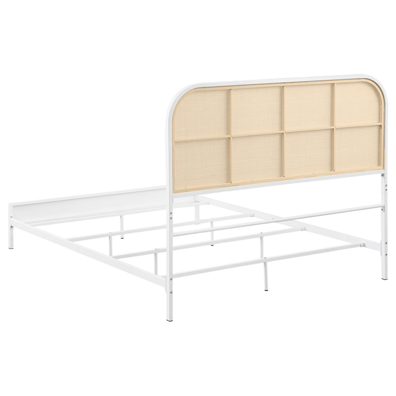Amherst Eastern King, Queen, Full, & Twin Bed White & Black - Town Of Bargains Furniture - NY