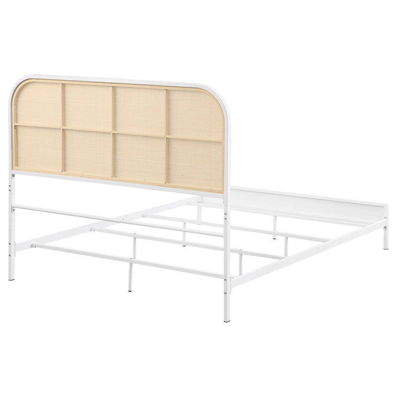 Amherst Eastern King, Queen, Full, & Twin Bed White & Black - Town Of Bargains Furniture - NY