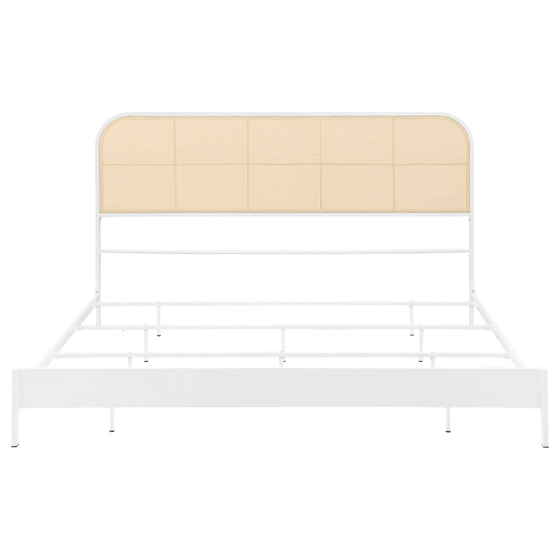 Amherst Eastern King, Queen, Full, & Twin Bed White & Black - Town Of Bargains Furniture - NY