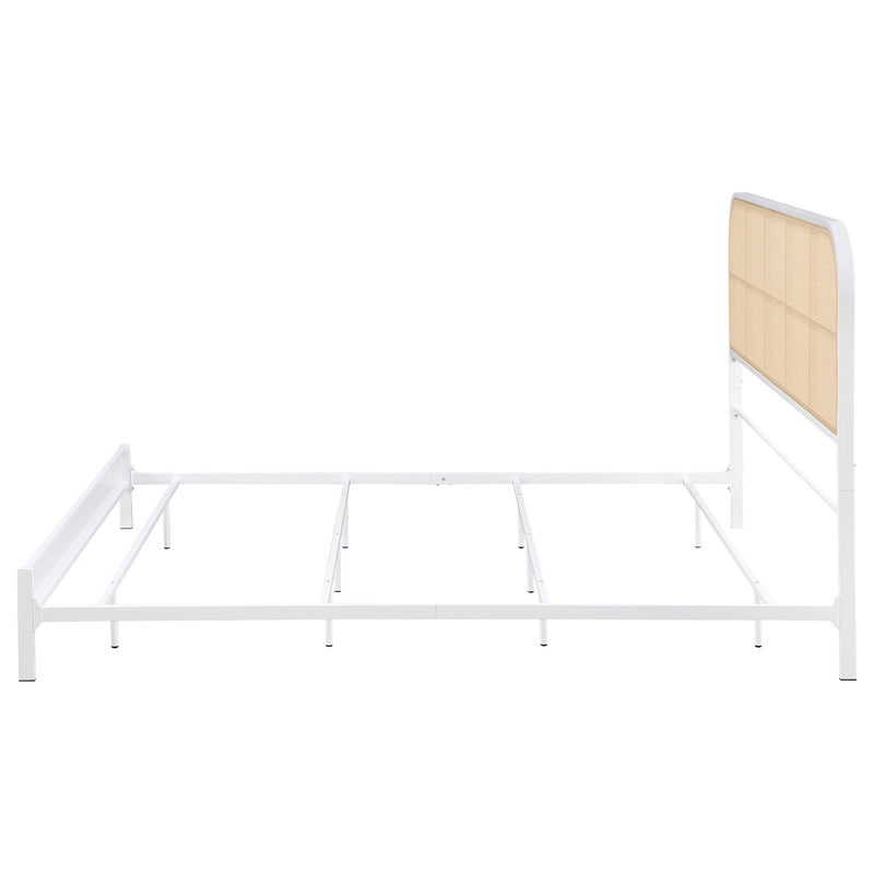 Amherst Eastern King, Queen, Full, & Twin Bed White & Black - Town Of Bargains Furniture - NY