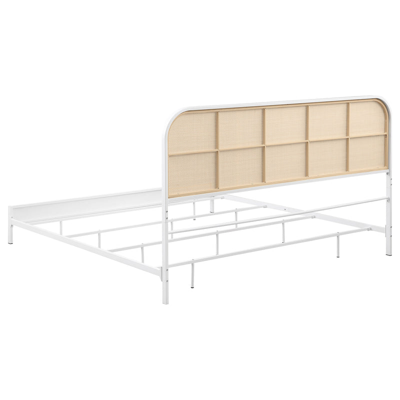 Amherst Eastern King, Queen, Full, & Twin Bed White & Black - Town Of Bargains Furniture - NY