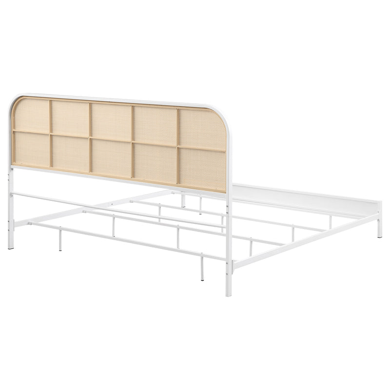 Amherst Eastern King, Queen, Full, & Twin Bed White & Black - Town Of Bargains Furniture - NY