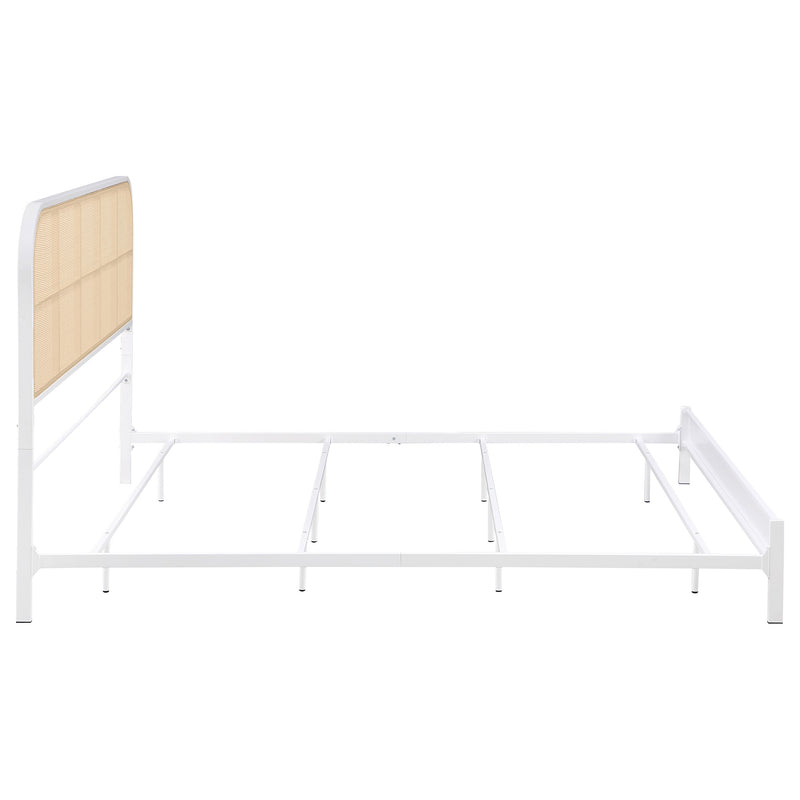 Amherst Eastern King, Queen, Full, & Twin Bed White & Black - Town Of Bargains Furniture - NY