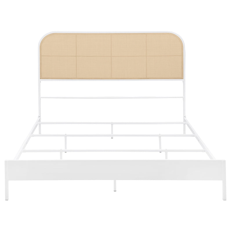 Amherst Eastern King, Queen, Full, & Twin Bed White & Black - Town Of Bargains Furniture - NY