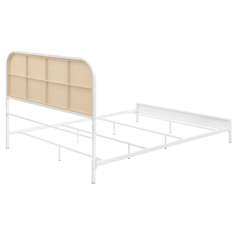 Amherst Eastern King, Queen, Full, & Twin Bed White & Black - Town Of Bargains Furniture - NY