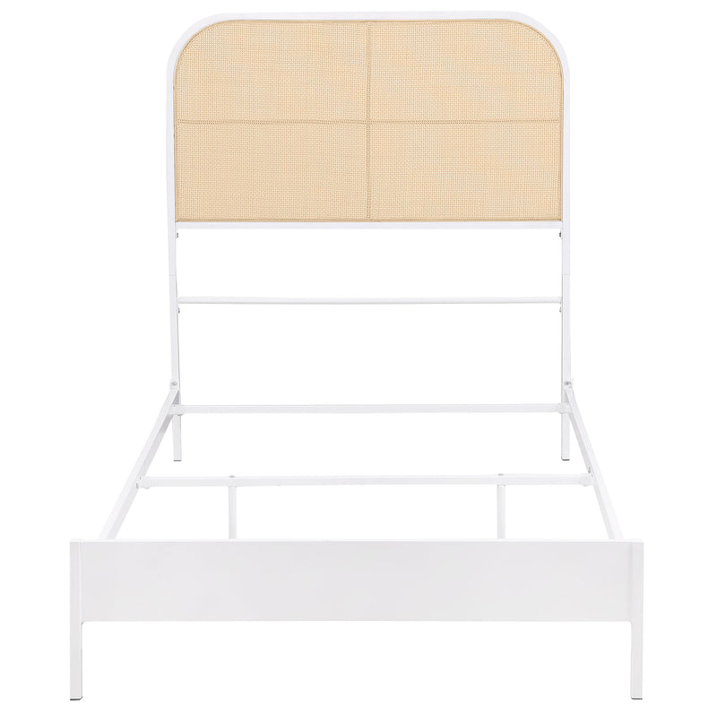 Amherst Eastern King, Queen, Full, & Twin Bed White & Black - Town Of Bargains Furniture - NY