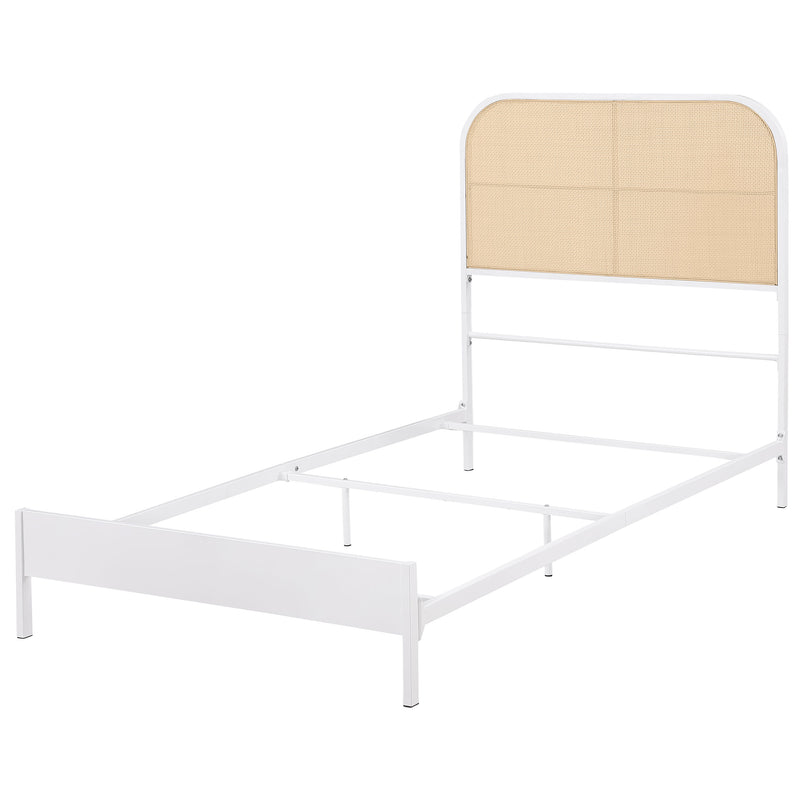 Amherst Eastern King, Queen, Full, & Twin Bed White & Black - Town Of Bargains Furniture - NY