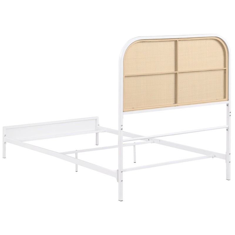 Amherst Eastern King, Queen, Full, & Twin Bed White & Black - Town Of Bargains Furniture - NY
