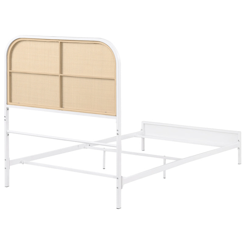 Amherst Eastern King, Queen, Full, & Twin Bed White & Black - Town Of Bargains Furniture - NY