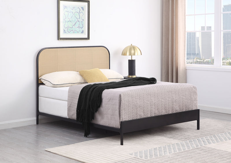 Amherst Eastern King, Queen, Full, & Twin Bed White & Black - Town Of Bargains Furniture - NY