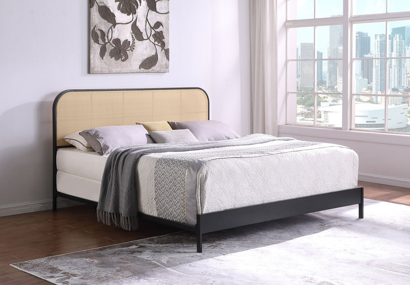 Amherst Eastern King, Queen, Full, & Twin Bed White & Black - Town Of Bargains Furniture - NY