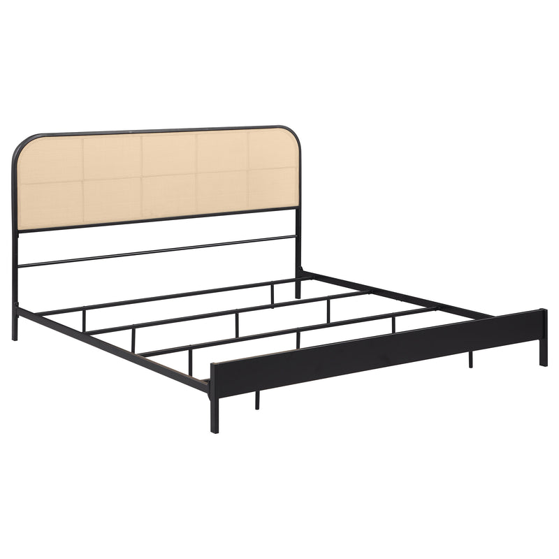 Amherst Eastern King, Queen, Full, & Twin Bed White & Black - Town Of Bargains Furniture - NY