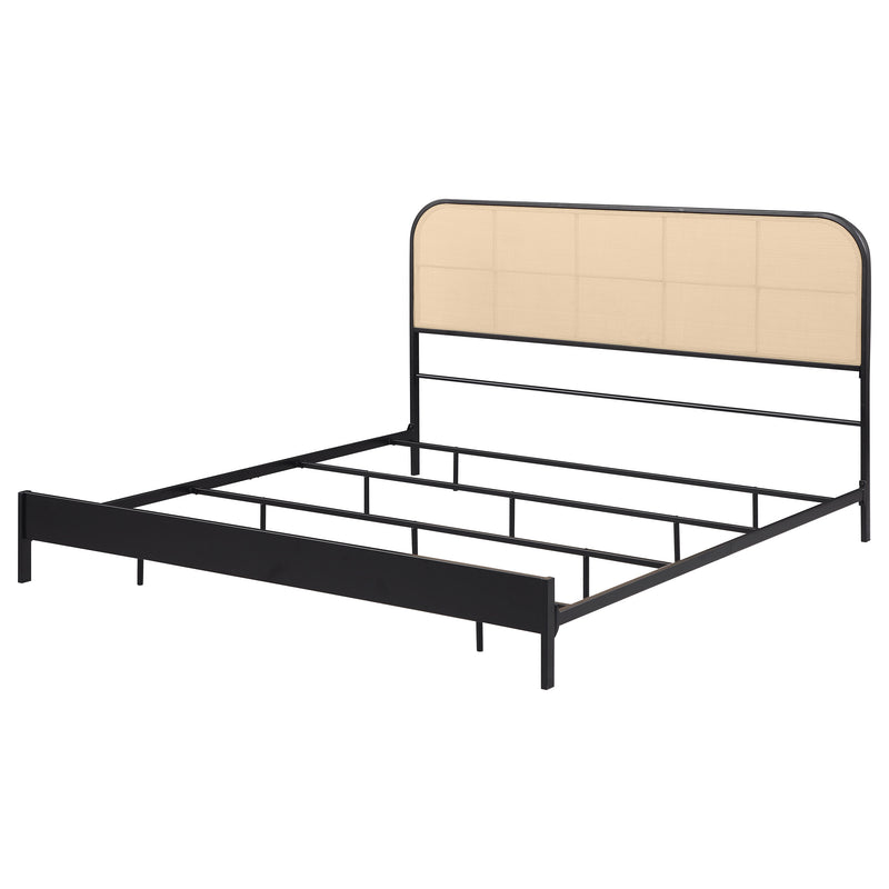 Amherst Eastern King, Queen, Full, & Twin Bed White & Black - Town Of Bargains Furniture - NY