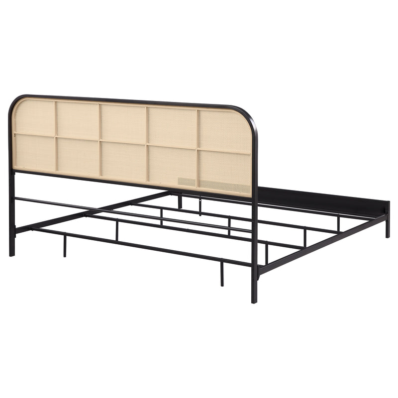 Amherst Eastern King, Queen, Full, & Twin Bed White & Black - Town Of Bargains Furniture - NY