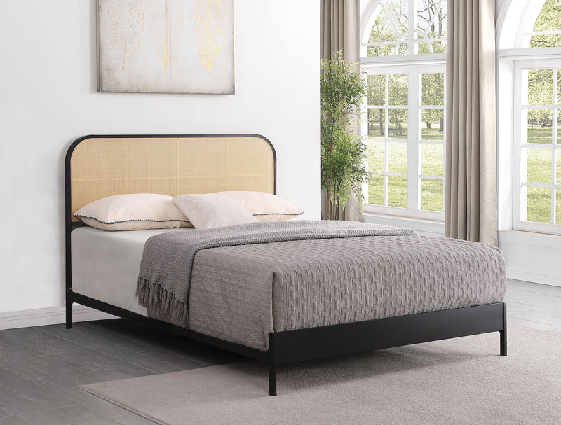 Amherst Eastern King, Queen, Full, & Twin Bed White & Black - Town Of Bargains Furniture - NY