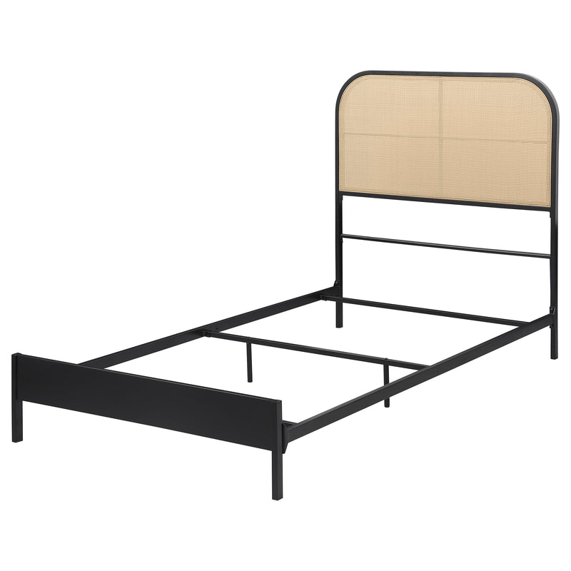 Amherst Eastern King, Queen, Full, & Twin Bed White & Black - Town Of Bargains Furniture - NY