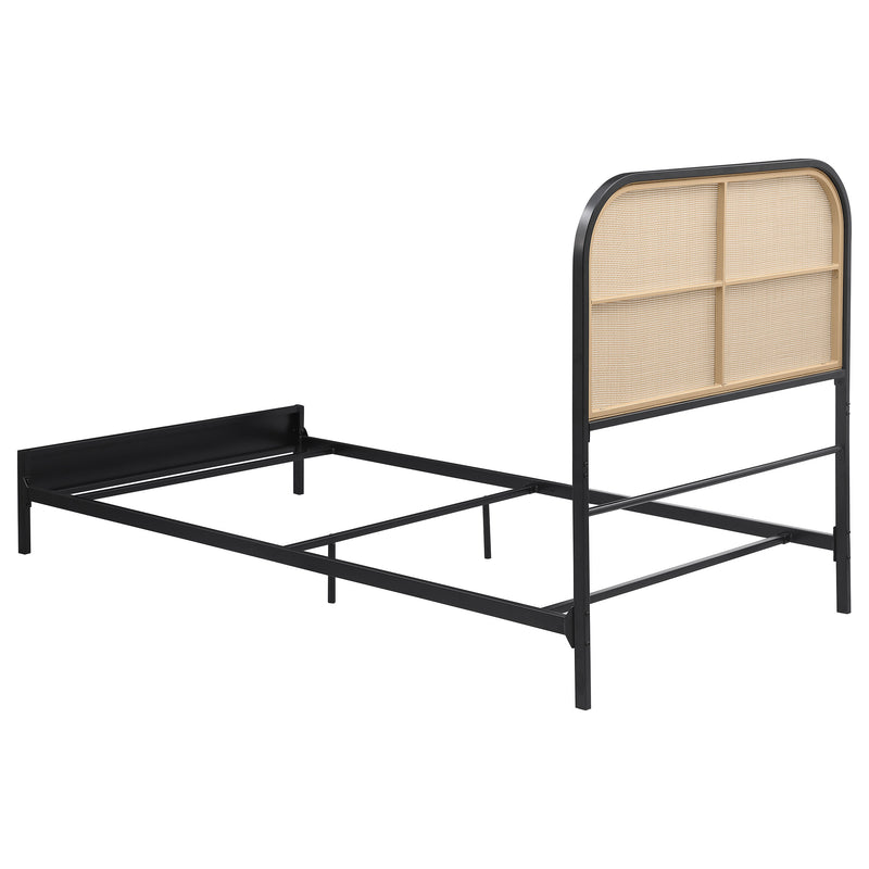 Amherst Eastern King, Queen, Full, & Twin Bed White & Black - Town Of Bargains Furniture - NY