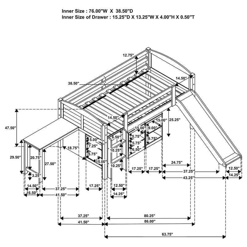 Millie Loft Beds - Town Of Bargains Furniture - NY