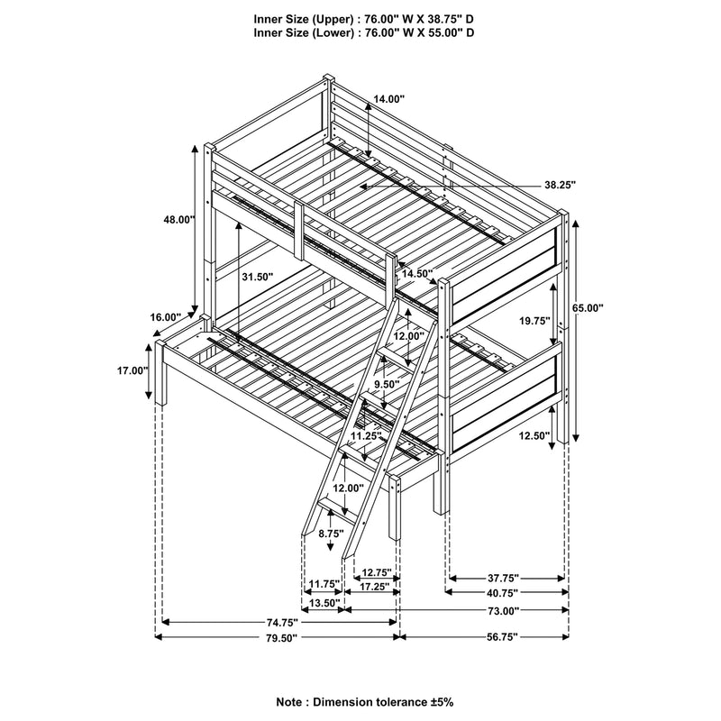 Ryder Bunk Beds - Town Of Bargains Furniture - NY