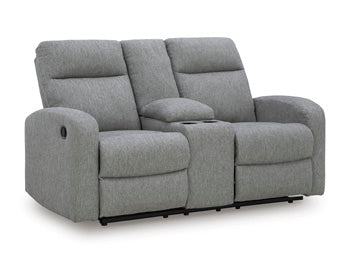 Gauntlet Reclining Loveseat with Console - Town Of Bargains Furniture - NY