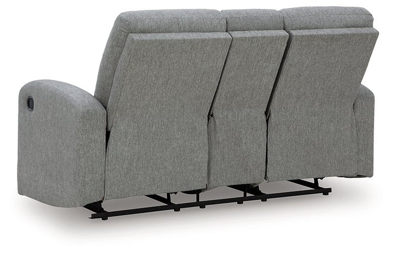 Gauntlet Reclining Loveseat with Console - Town Of Bargains Furniture - NY
