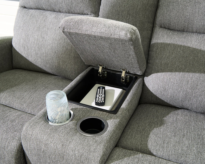Gauntlet Reclining Loveseat with Console - Town Of Bargains Furniture - NY