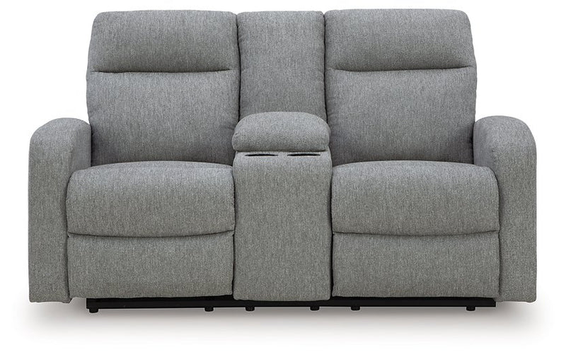 Gauntlet Reclining Loveseat with Console - Town Of Bargains Furniture - NY