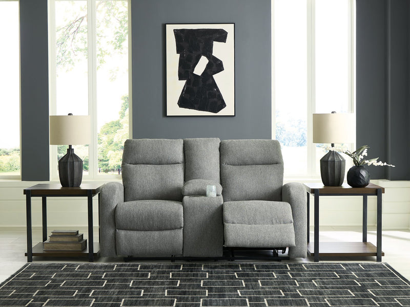 Gauntlet Reclining Loveseat with Console - Town Of Bargains Furniture - NY