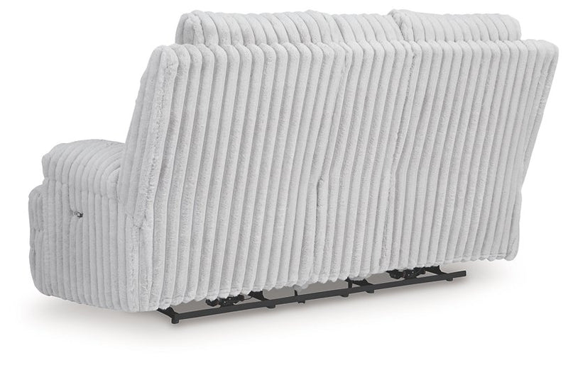 Rhines Falls Power Reclining Loveseat with Console - Town Of Bargains Furniture - NY