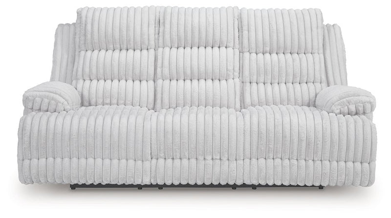 Rhines Falls Power Reclining Sofa with Drop Down Table - Town Of Bargains Furniture - NY