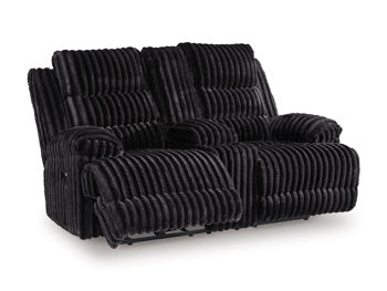 Rhine Falls Reclining Loveseat with Console - Town Of Bargains Furniture - NY