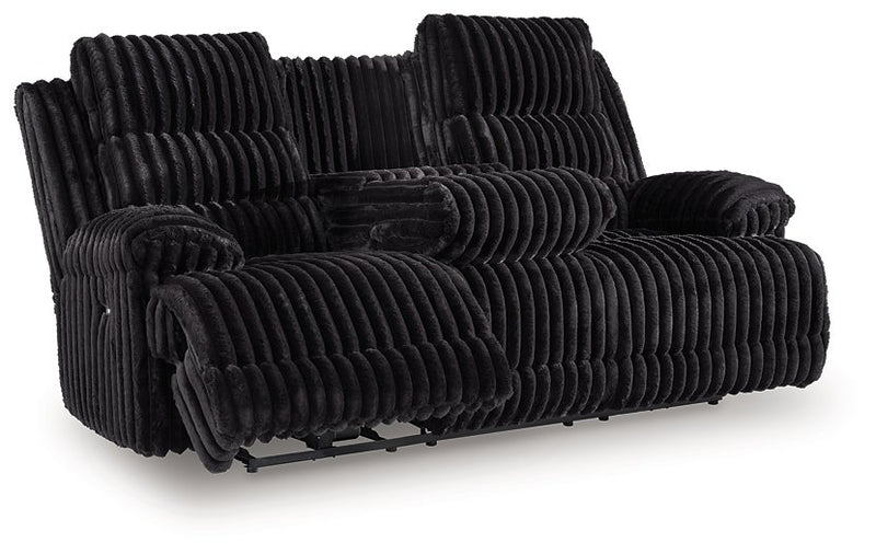 Rhine Falls Power Reclining Sofa with Drop Down Table - Town Of Bargains Furniture - NY
