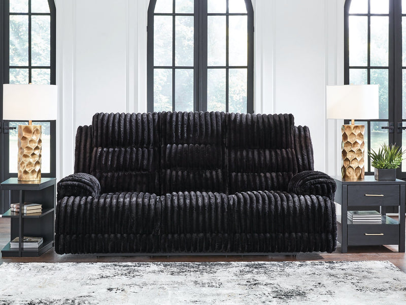 Rhine Falls Power Reclining Sofa with Drop Down Table - Town Of Bargains Furniture - NY