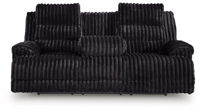 Rhine Falls Power Reclining Sofa with Drop Down Table - Town Of Bargains Furniture - NY
