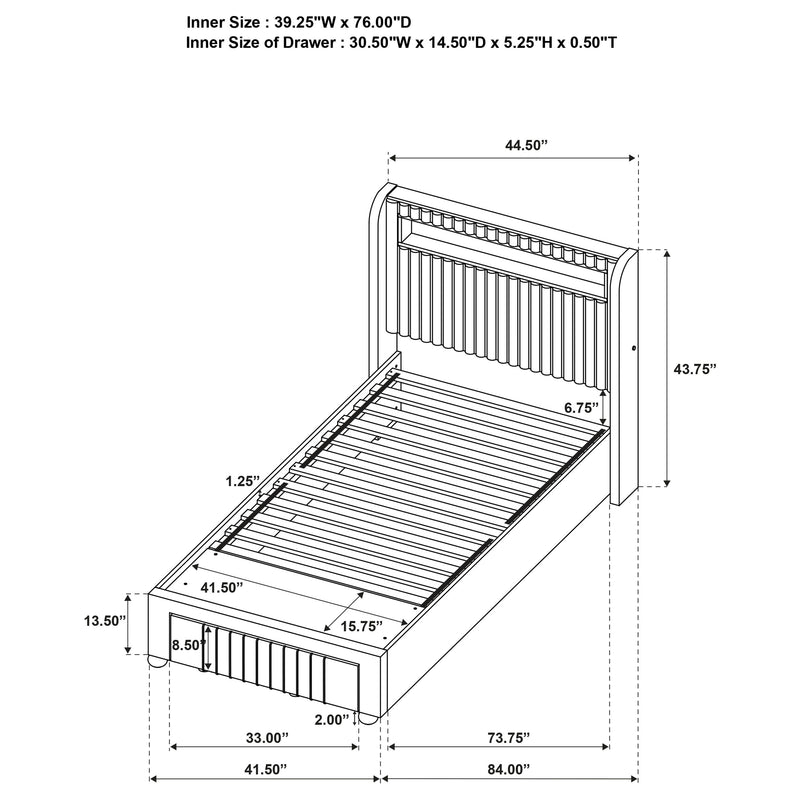 Madison Full & Twin Bed - Town Of Bargains Furniture - NY