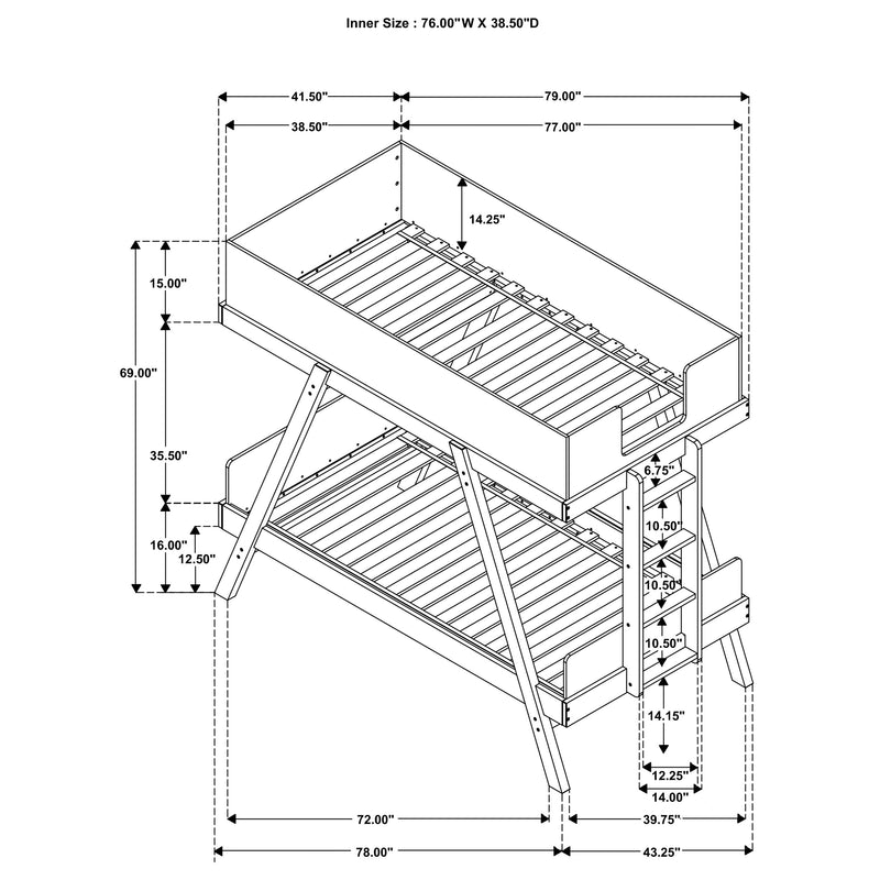 Frankie Bunk Beds - Town Of Bargains Furniture - NY