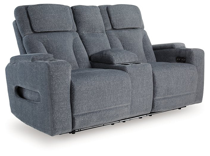 Studio Cave Power Reclining Loveseat with Console - Town Of Bargains Furniture - NY