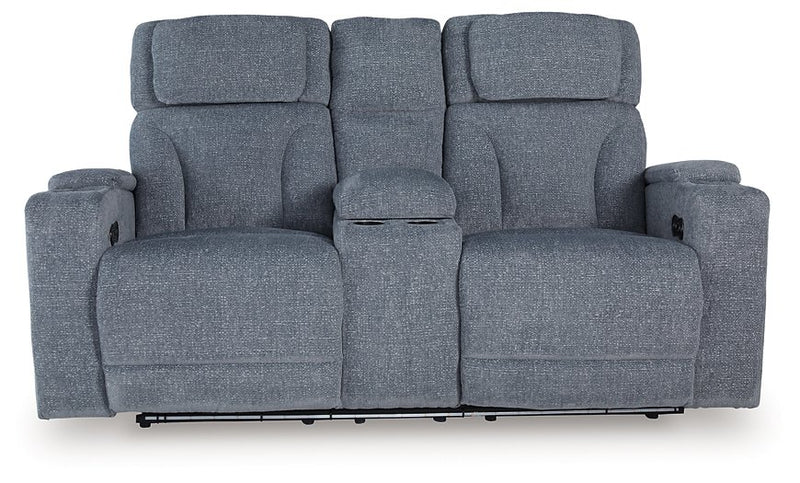 Studio Cave Power Reclining Loveseat with Console - Town Of Bargains Furniture - NY
