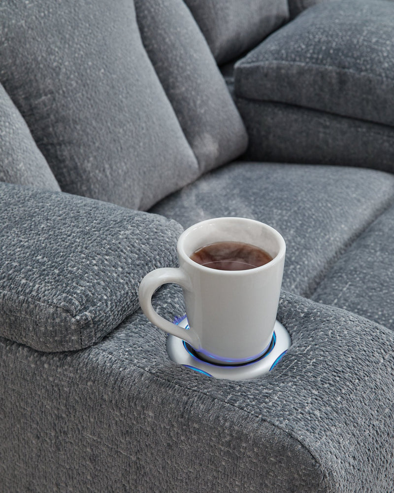 Studio Cave Power Reclining Loveseat with Console - Town Of Bargains Furniture - NY